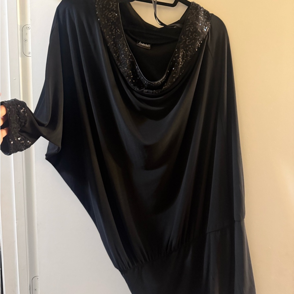 Black Sequin off shoulder Dress